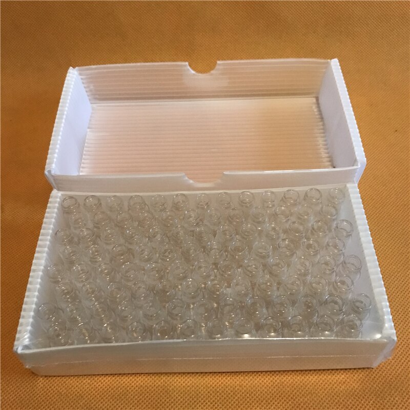 10pcs 2ml Clear Glass Scale Sample Vials chromatographic sample bottle 2ML Glass Bottles With Screw Cap 2ml Packing Bottles