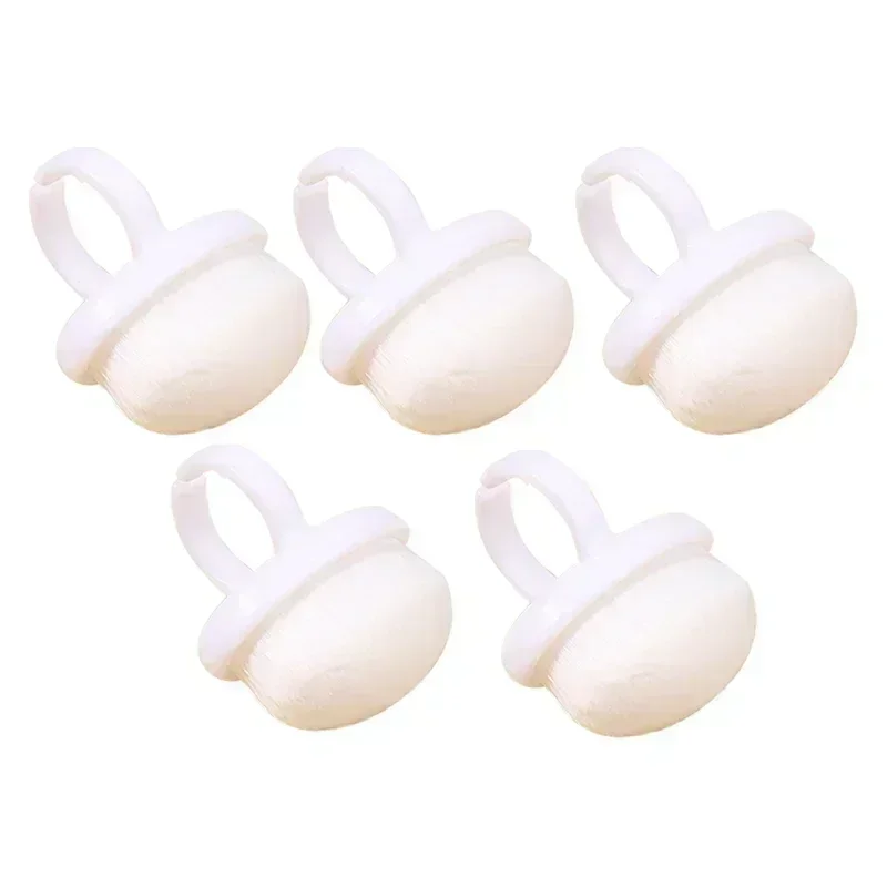 Rengjøringsbørste til neglestøv, myk plast, negleringbørste, rengjør neglekunst, fjerning av gelpoleringspulver, oval ringstøvbørste, manikyr: Multi