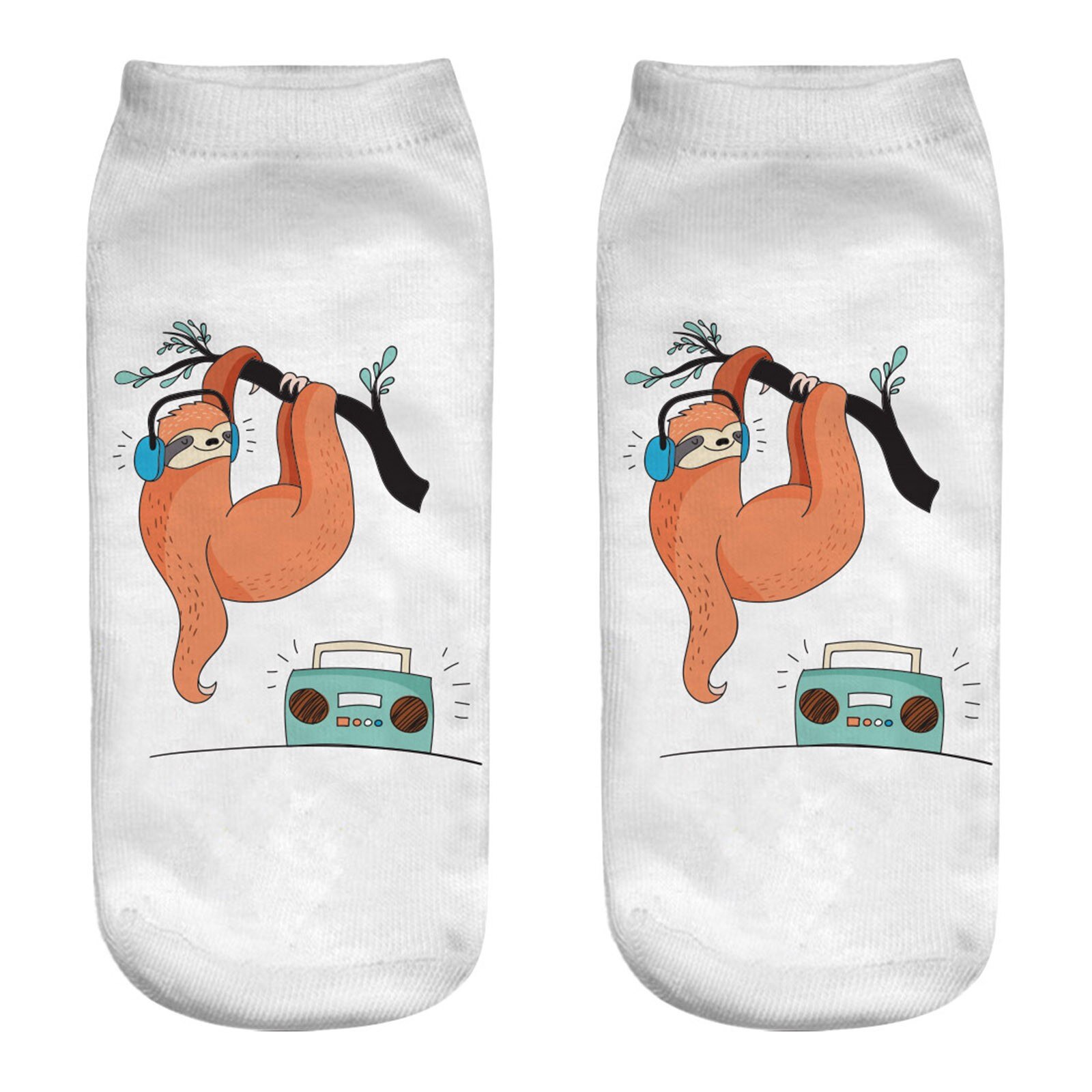 Casual Work Business Women Socks 3d Animal Print Medium Sports Socks Cute Soft Soft Autumn Winter Sock Slippers: K