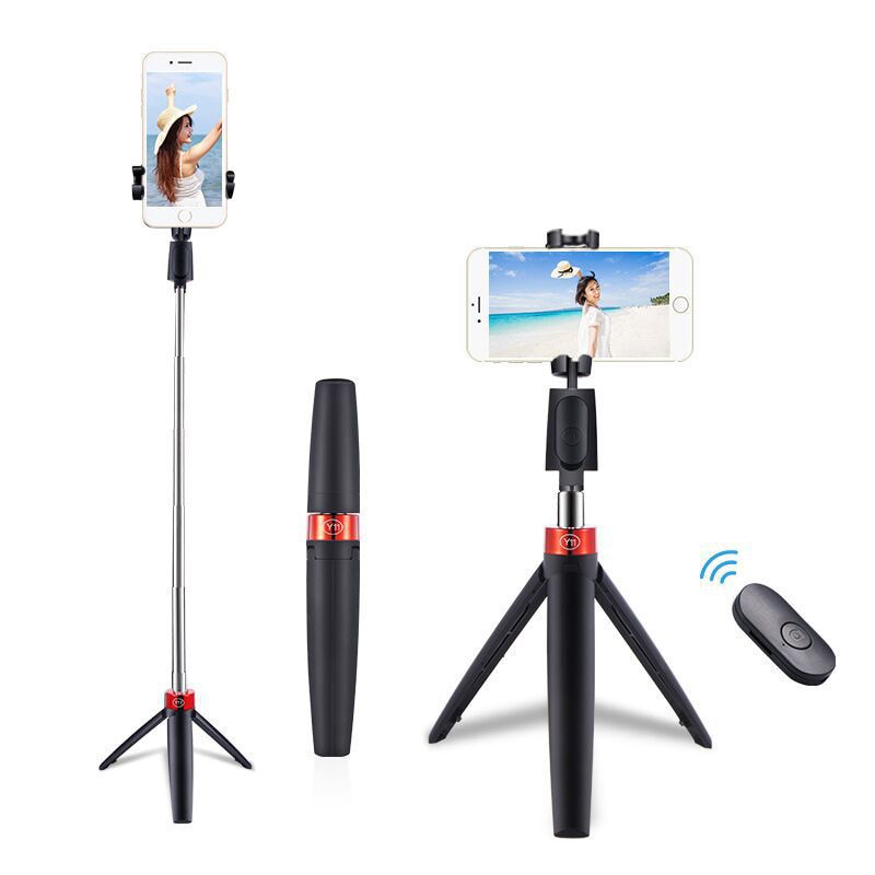 Palo de selfi inalámbrico 3 en 1 con Bluetooth, minitrípode plegable ampliable con Control remoto para teléfono, varilla artefacto con temporizador