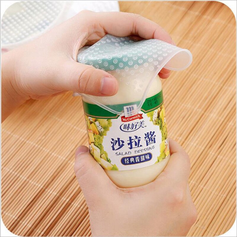 Silicone Cover Reusable Silicone stretch lids Multifunctional Silicone Wrap Seal Lid Food Fresh Keeping Kitchen Tool