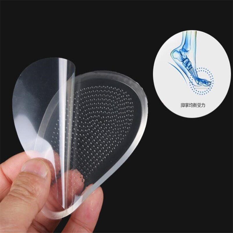 Silicone Gel Forefoot Insole Shoes Pads High Heel Soft Orthopedic Insole Anti-Slip Foot Protection Foot Cushions Pain Relief