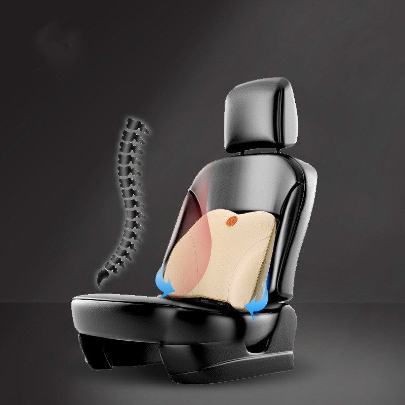 Komfortabel rygpude blød håndstøtte pude bilsæde rygstøtte memory foam bil pude