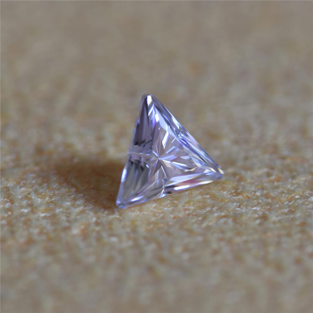 4.0x4.0mm trilliant corte moissanite pedra com ef branco cor vvs claridade