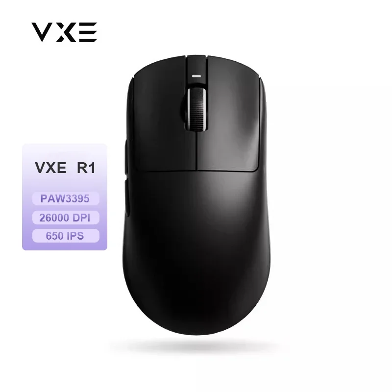VXE Dragonfly R1 Pro MAX Wireless Lightweight Gaming Mouse PAW3395 26000DPI Low Latency 50G Accelerated Cable Gaming Mouse: green