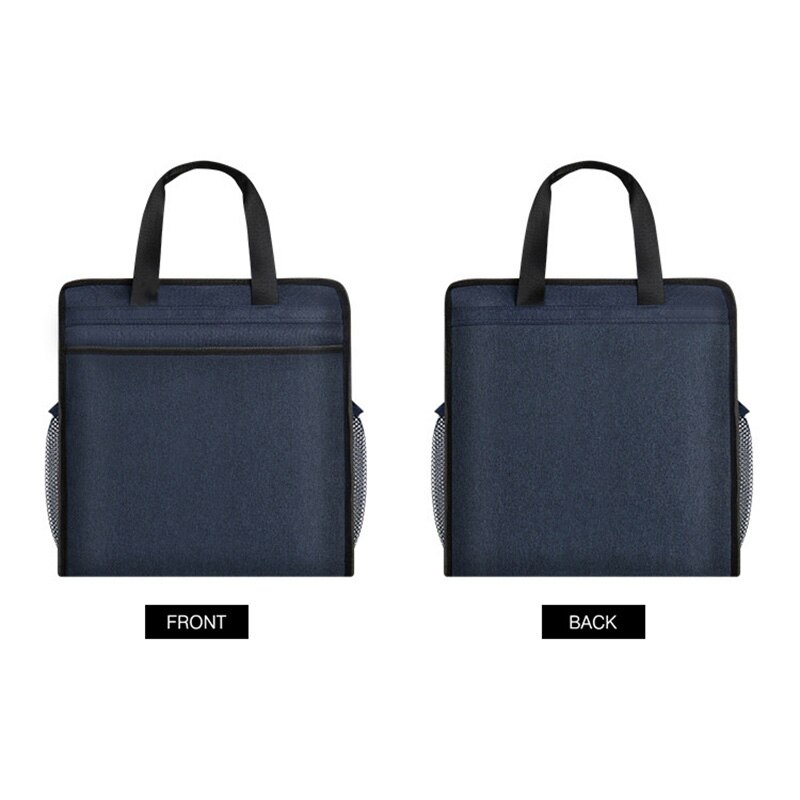 Bolsa acolchada impermeable para hombre, bolso de documentos para ordenador portátil y oficina, maletín doble, organizador masculino para documentos