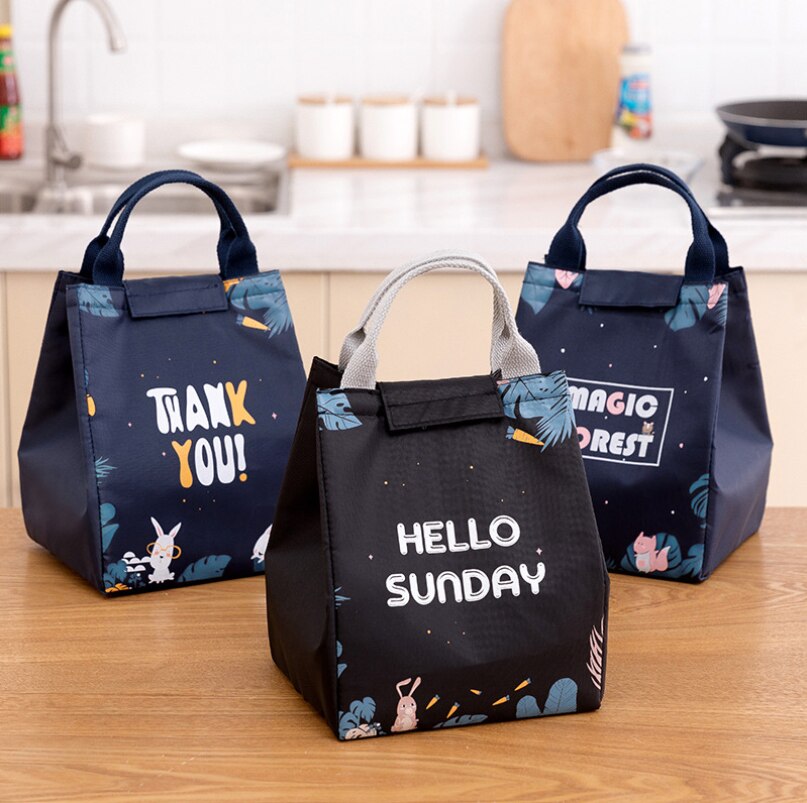 Oxford Waterdichte Geïsoleerde Lunch Box Tas Grote Thermische Bento Cooler Picknick Tote Lunch Tassen Voor Vrouwen Mannen Kids School