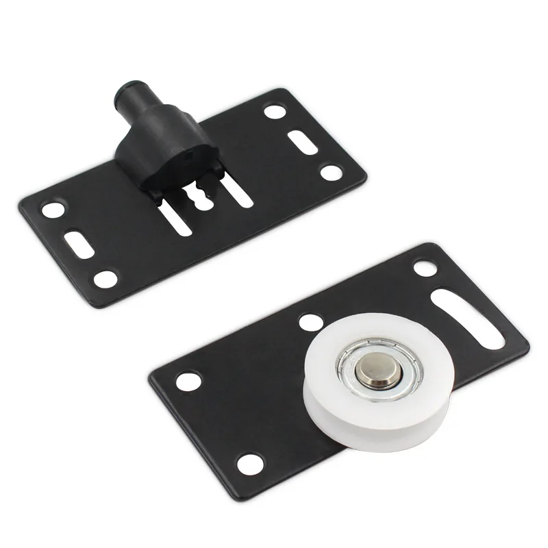 1/2set Door Rollers Stainless Steel Sliding Door Wheel Cabinet Nylon Pulley Hanging Wheel For Wardrobe Furniture Hardware