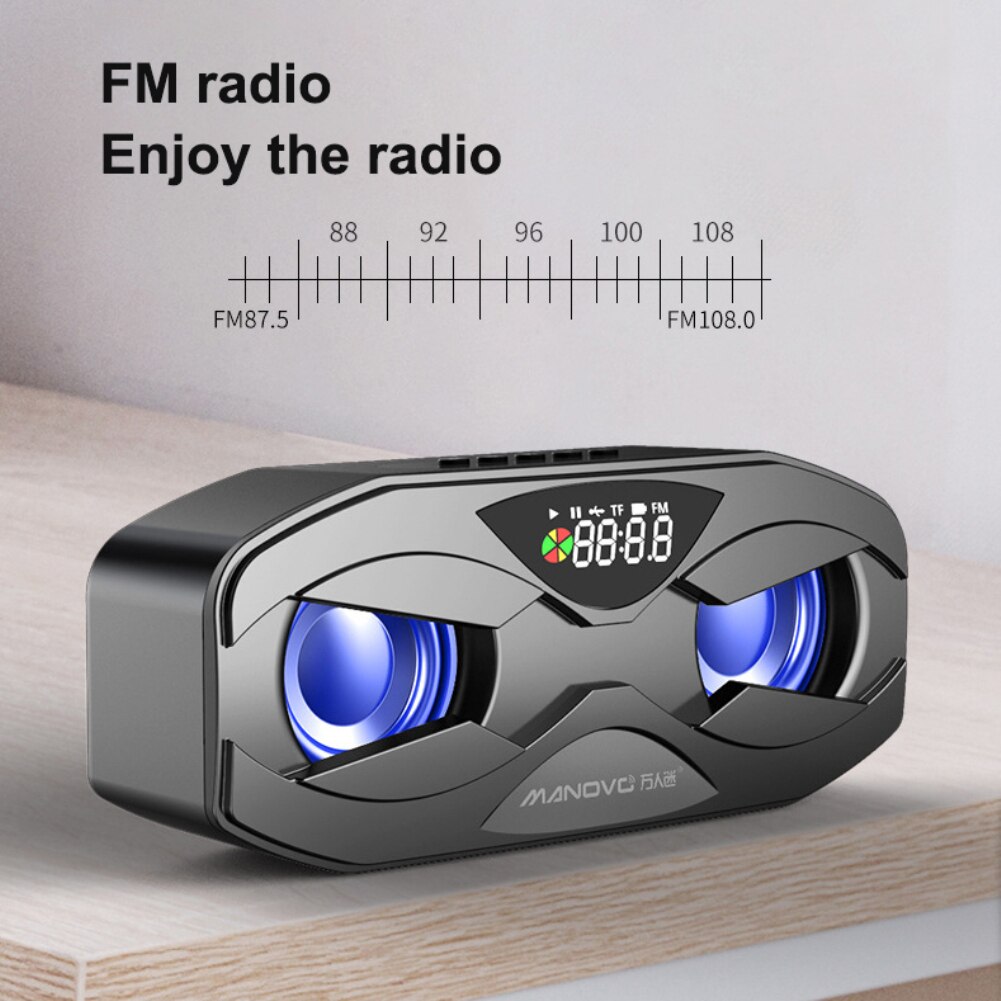M5 Wireless Bluetooth-Compatible Speaker Subwoofer Outdoor Portable Small Radio Home Stereo HiFi Portable Audio Speaker