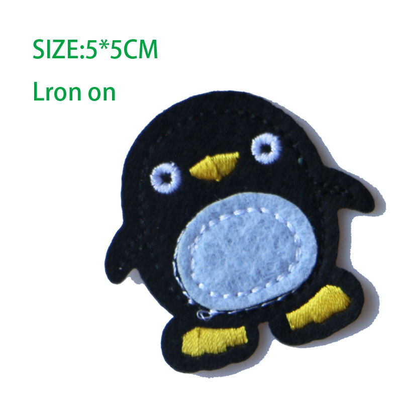 Schattig klein dier 3d eenhoorn honingbij olifant pinguïn patch voor kleding sticker voor jongen meisje diy patches t-shirt badges