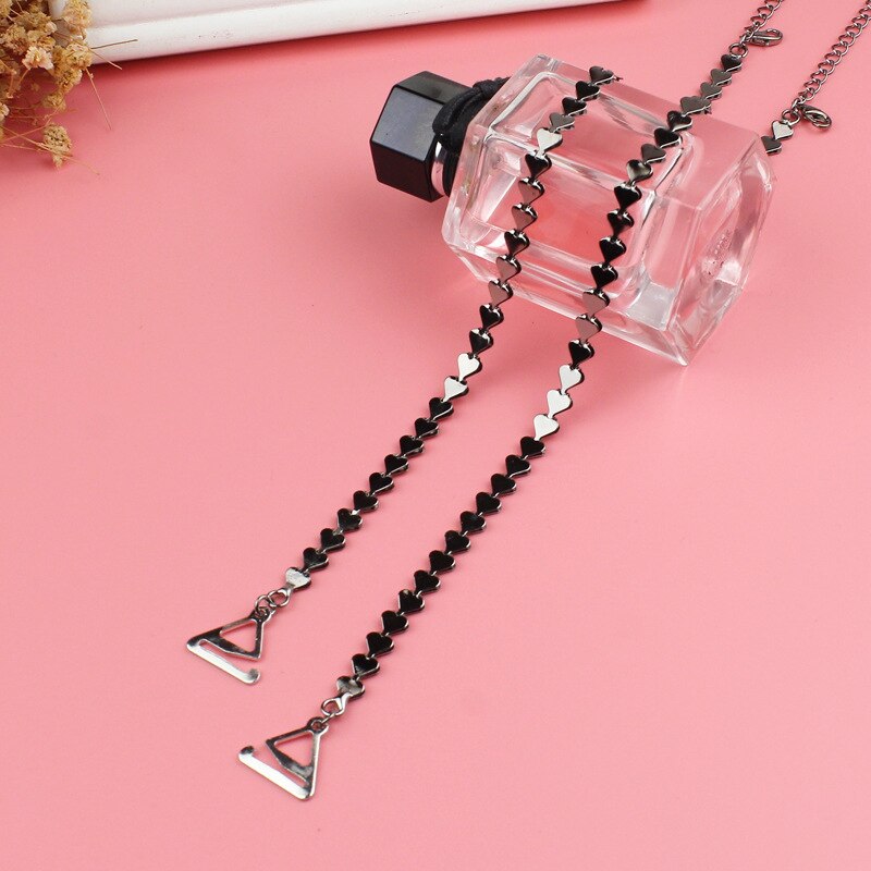 1 Pair Women Adjustable Crystal Belt Gorgeous Prom Diamante Rhinestone Bra Strap Party Evening Dress Underwear Accessories: heart / 1.8cm