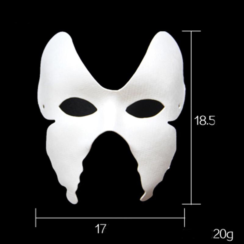 SZ DAMPF Halloween DIY Gesicht Maske Farbe Zeichnung Spielzeug Weiß Peking-oper Für Kinder Kinder weiß embryo hand gemalt papier SZ3106: butterfly