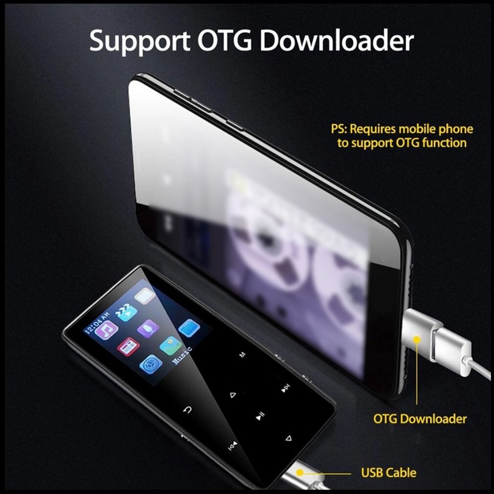 1.8 Inch Screen K1 Wireless Mp3 Speaker Player 8gb Stereo High Fidelity Radio Recording Music Player