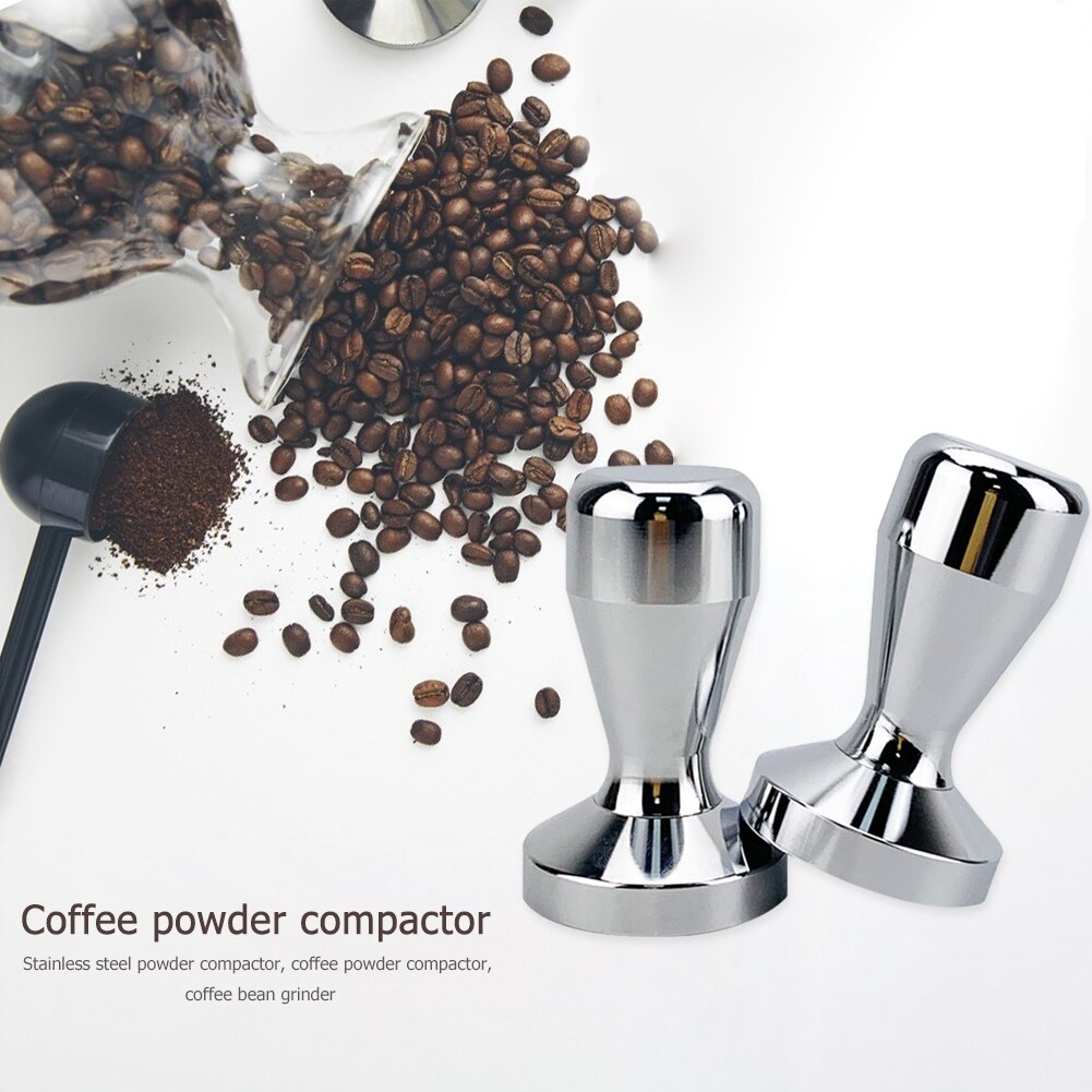 Rustfritt stål kaffesabotasje 51mm 57.5mm manuell kaffebønnemølle trykk kaffekvern hammer espressomaskin kafé barista verktøy