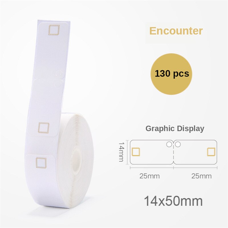 D11Printer Label Jewellery Bracelet Waterproof Anti-Oil Tear-Resistant Price Label Pure Color Scratch-Resistant Label Paper Roll: Encounter