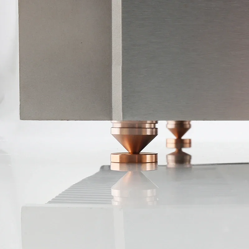 8-set aluminium luidsprekerstandaard voeten voetpad kegelvloer voetspijker metalen spikes voor audioapparatuur