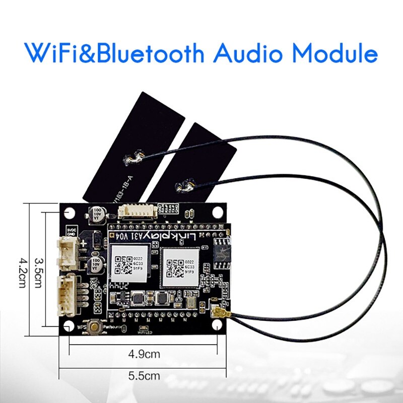 Wifi 2.4G i Bluetooth 5.0 kontrola aplikacji moduł wieloźródłowy wzmacniacz audio moduł głośnikowy obsługuje gra na antenie DLNA