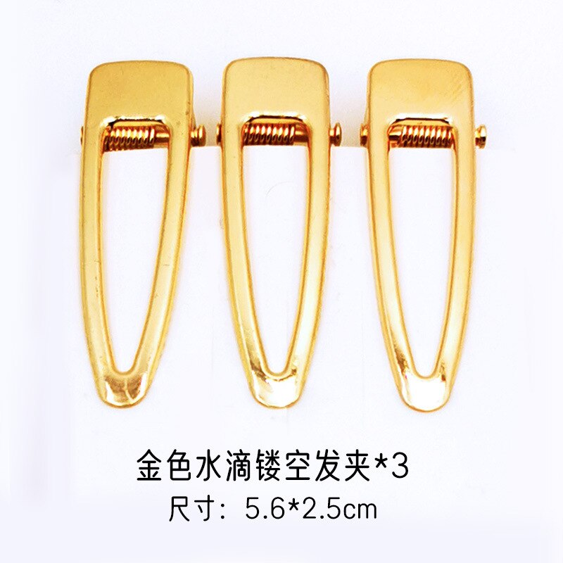 Girl Hair Clip UV Resin Mold for DIY Handmade Hair Pin Jewelry Accessories Tools Resin Mold Resin Jewelry Molds: goldwaterdrop clip