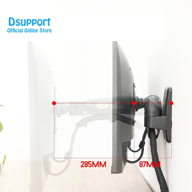 TV wall Mount Gas Spring NB F120 for 17-27 inch Full Motion LCD LED Monitor Holder Aluminum Arm Bracket max loading 7 kgs
