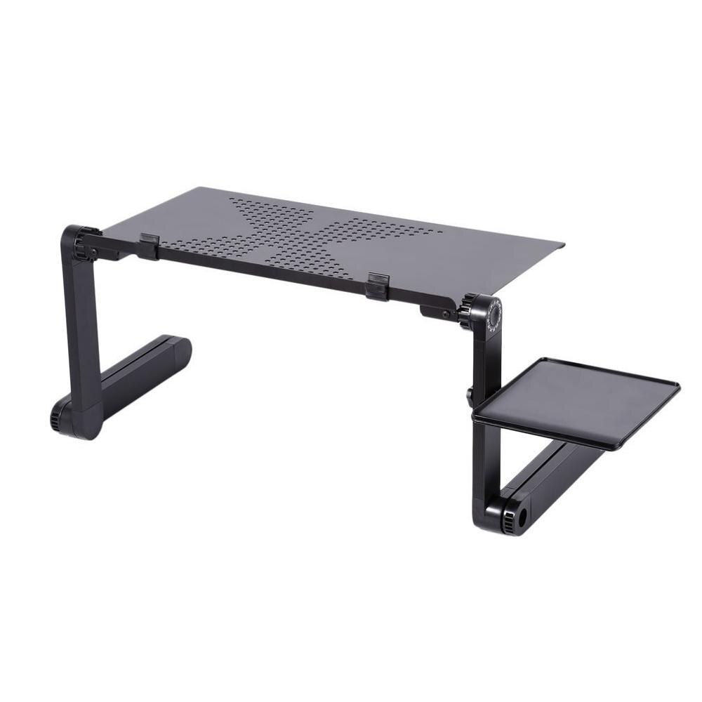 Regolabile In Lega di Alluminio Del Computer Portatile Scrivania Ergonomica Pieghevole Supporto Laptop Table Desk per La Ventilazione Del Basamento Con Il Mouse Pad: Default Title