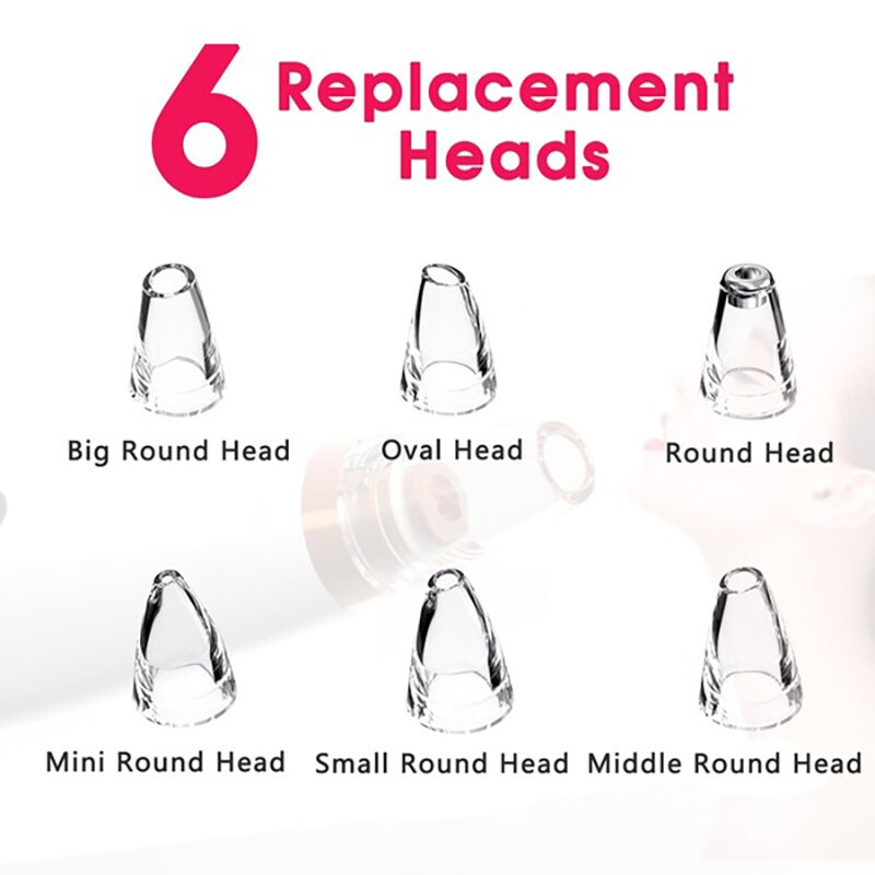 Blackhead Remover Face Deep Nose Pore Acne Cleaner Pimple Removal Vacuum Suction Deep Facial Clean Diamond Beauty Skin Care Tool