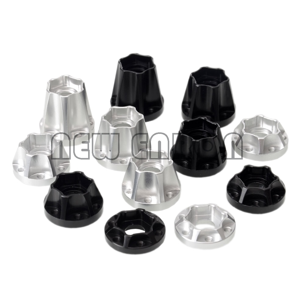 ENRON 2 STUKS Aluminium 12mm Wiel Hex Hub Voor 1/10 RC 1.9 "2.2" Velg SCX10 TRX4 D90 CC01 Axiale
