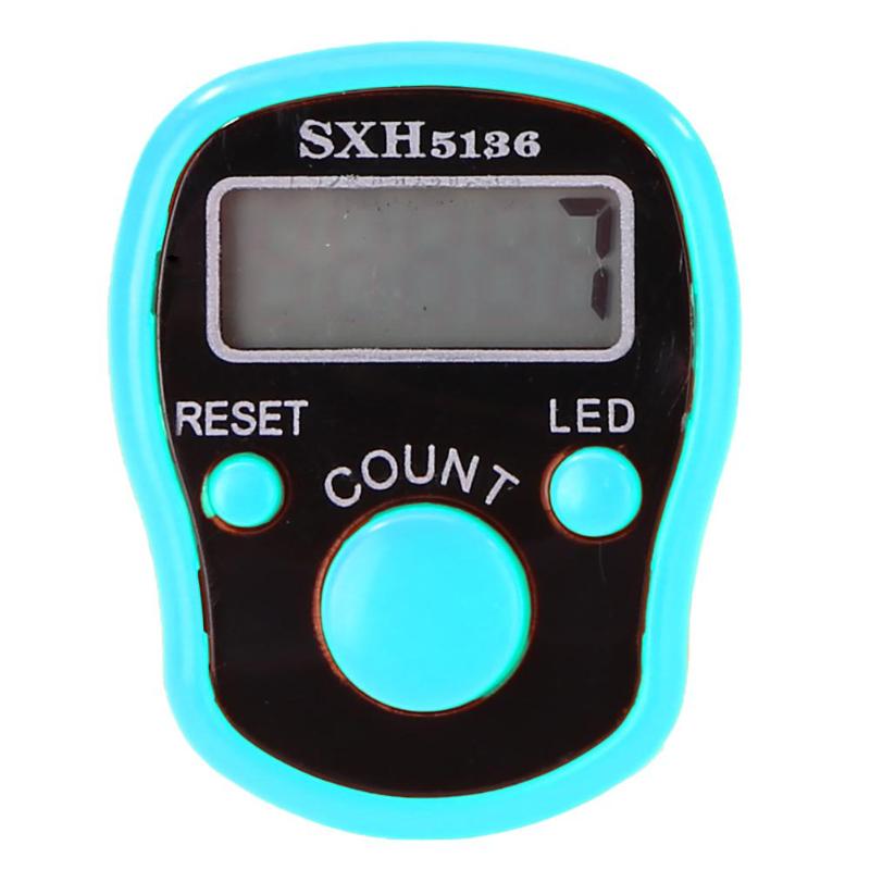 0-99999 pantalla LCD contador de dedos LED luminoso contador de Cuentas electrónico: B5