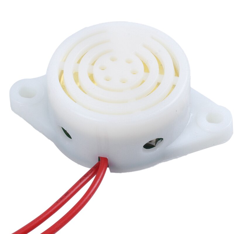 Pitido AC 220V zumbador cableado fuente de alimentación 2 alarma rueda