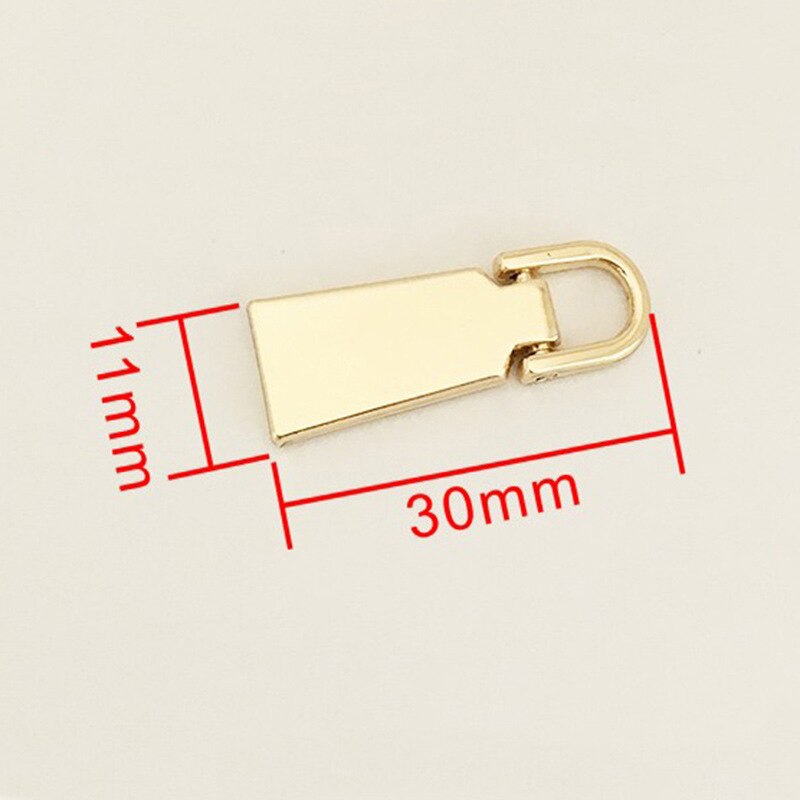 Tiradores de cremallera de Metal, kit de reparación de cabeza, tirador de cremallera, accesorios de costura DIY, 3 #5 #, 10 Uds.: No3-lightgold