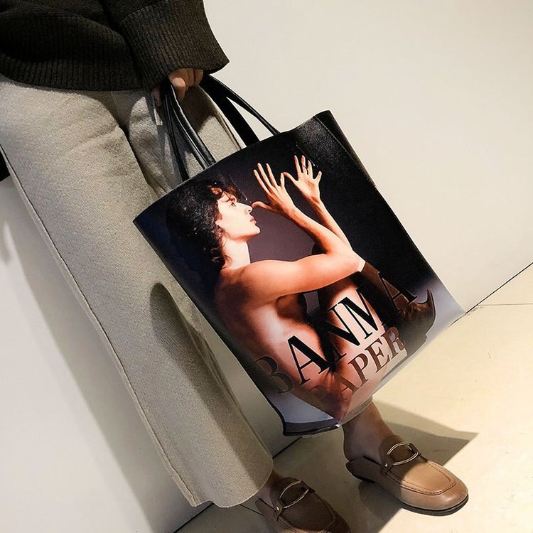 Mixtx damska torba na ramię na zakupy modny charakter magazyn Crossbody osobowość torebka duża pojemność matowa torba na ramię wysokiej jakości