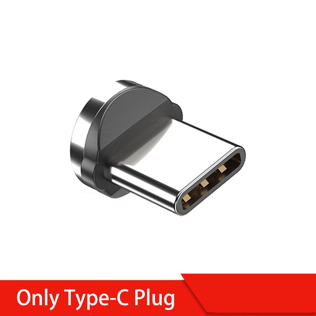 Cable magnético giratorio de 360 grados, Cable de carga USB tipo C, cargador magnético de carga rápida, Cable micromagnético giratorio de 540 grados: Type C Plug