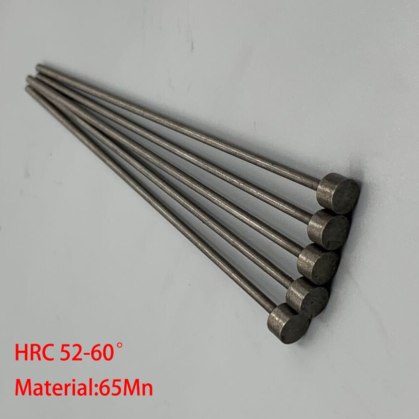 0.8mm 0.9mm OD 0.8*100/150 0.8x100/150 0.9*100/150 0.9x100/150 65Mn HRC60 Round Tip Plastic Mold Straight Punching Ejector Pin