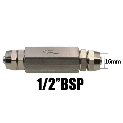 Pneumatisches messing-rückschlagventil mit vollem durchgang, einwegventil ohne rückschlag für luftkompressoren: Khaki