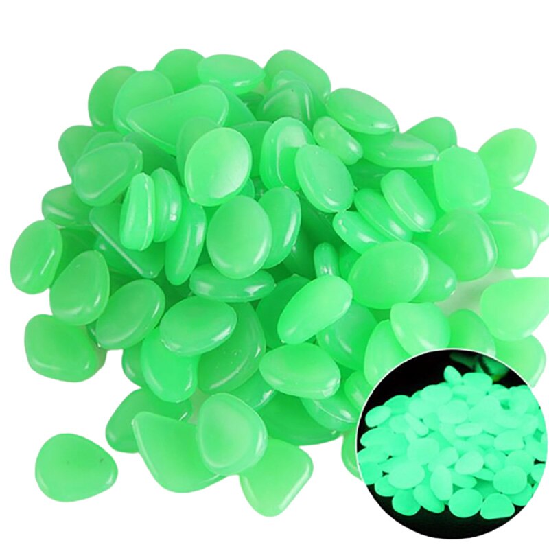 50Pcs Luminous Stone Rock Glow In The Dark Decorative Stones for Garden Outdoor Yard Lawn Aquarium Decor Luminous Pebbles: 2