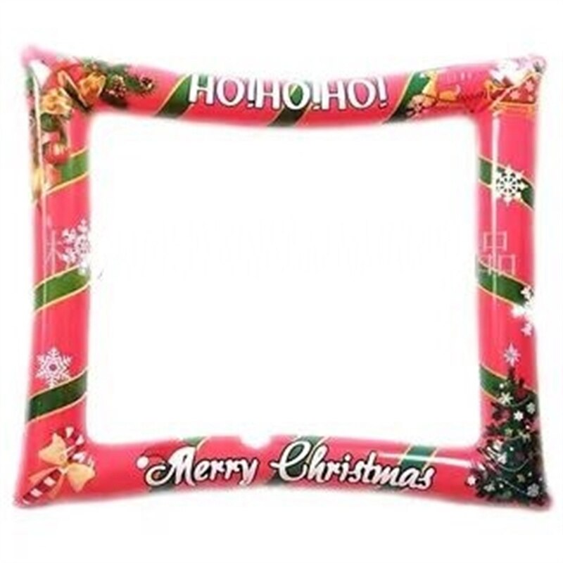 Inflatable Christmas Photo Frame Booth Prop Photography Background Navidad Natal Noel Festive Decoration Party Supplies