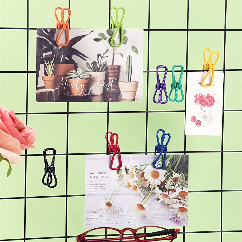 10 Stück Chip-Clips Utility PVC-beschichteter Stahl clip hochela tische Metall klammern Wäsche klammer für Lebensmittel verpackungs clips