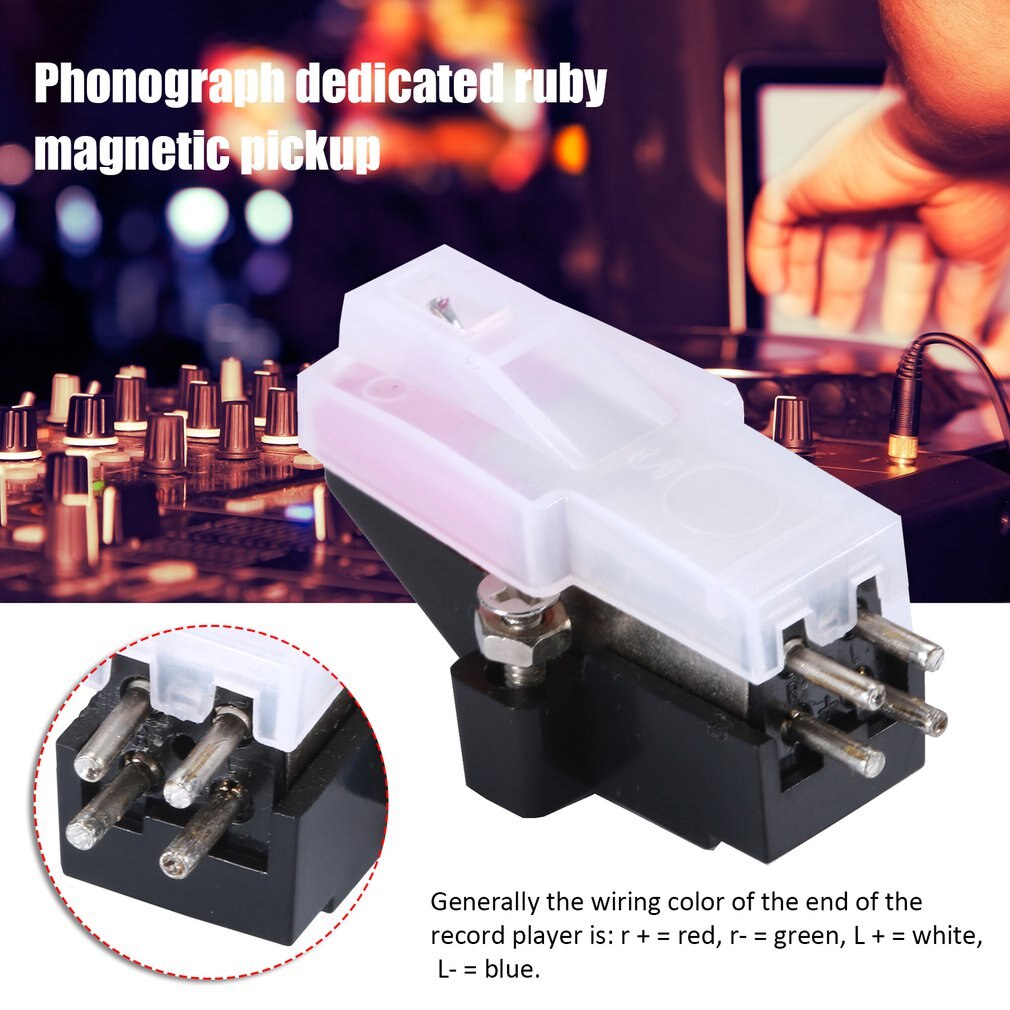 Distance de trou fixe de la tête d'enregistrement stylet à cartouche magnétique avec aiguille en vinyle Lp pour tourne-disque