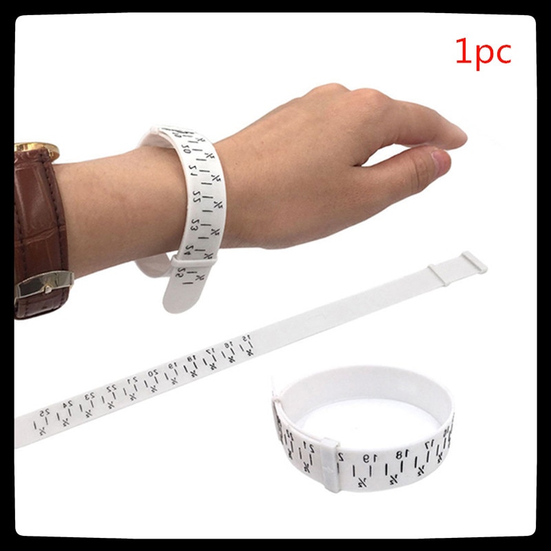 1Pcs Plastic Armband Vinger Gauge Sizer Sieraden Maatregel Pols Tool Sieraden Maken Gereedschap Voor Juweliers