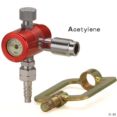 Argon /oxygen/Propane/Acetylene Pressure Reducer Regulator Flow Meter Gas Regulator Flowmeter Argon Regulator Valve For free: Acetylene Meter