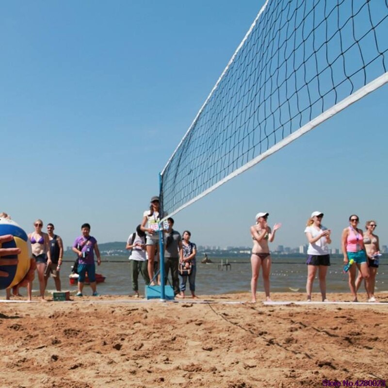 Filet de volley-ball de plage en polyéthylène, 2021x1m, Style universel, 9.5