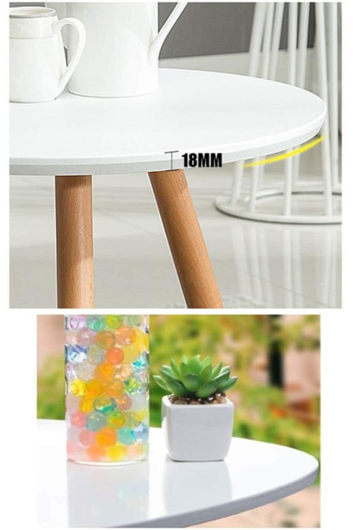 Nordic Simple Small Tea Table Corners Round Coffee Table Living Room Mini Sofa Side Table