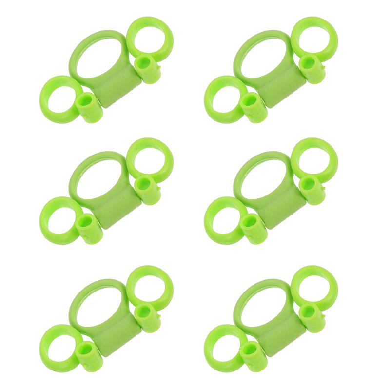 18 Pcs Kids Chopsticks Learning Ring Silicone Training Chopstick Helper Rings Practice Chopsticks Accessories Plastic Ring Cover: green