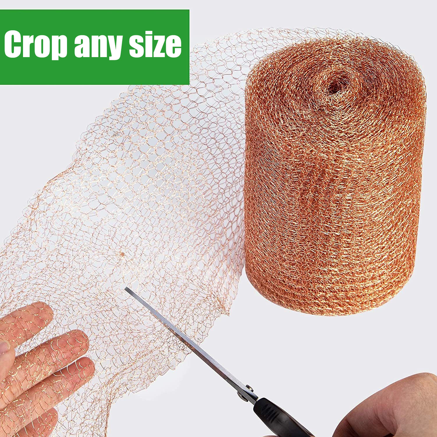 Filet de protection de Signal en treillis métallique de cuivre de 1/3m, filet en fil de cuivre Anti-escargot, filet antiparasitaire et rongeur, décor en maille de cuivre, outils de jardin