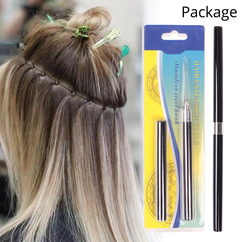 Nunify Two Head Crochet Hook Needle For Dreadlock Hair Extension Loop Needle Latch Hook Diy Pulling Needle Beader For Hair