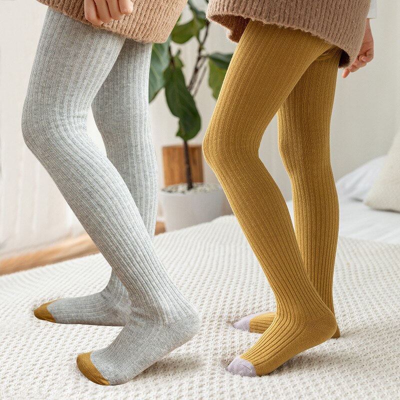 1 2 3 4 5 6 7 8 anos menina collants bebê meias outono inverno quente criança meia-calça kidscotton calças meninas bonitos kf040