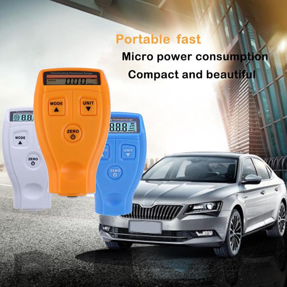 Elektronische Verf Film Draagbare Meter Tester Mini Digitale Diktemeter Coating Meten Coating Autolak Tester