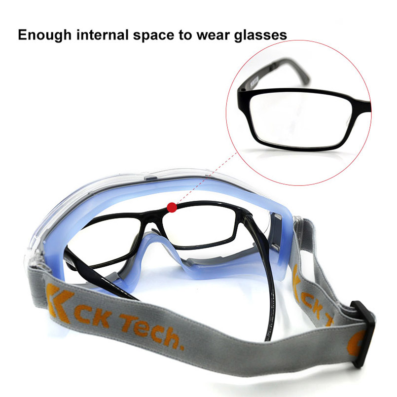 Ck tech. óculos de segurança transparentes óculos de proteção anti-respingo à prova de vento anti-nevoeiro para ciclismo equitação proteção para os olhos silicone
