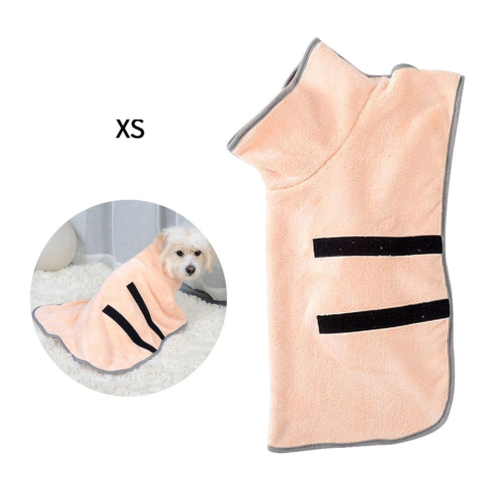 Nueva Toalla de baño de secado rápido para mascotas, Toalla de baño superabsorbente para perros y gatos, ropa cálida, toalla de secado, SUMINISTROS DE ASEO: orange XS