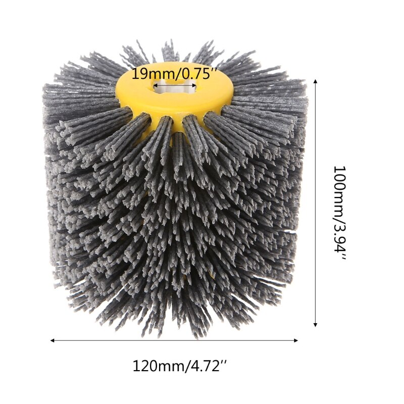 Deburring Abrasive Wire Drawing Round Brush Head Polishing Grinding Buffer Wheel