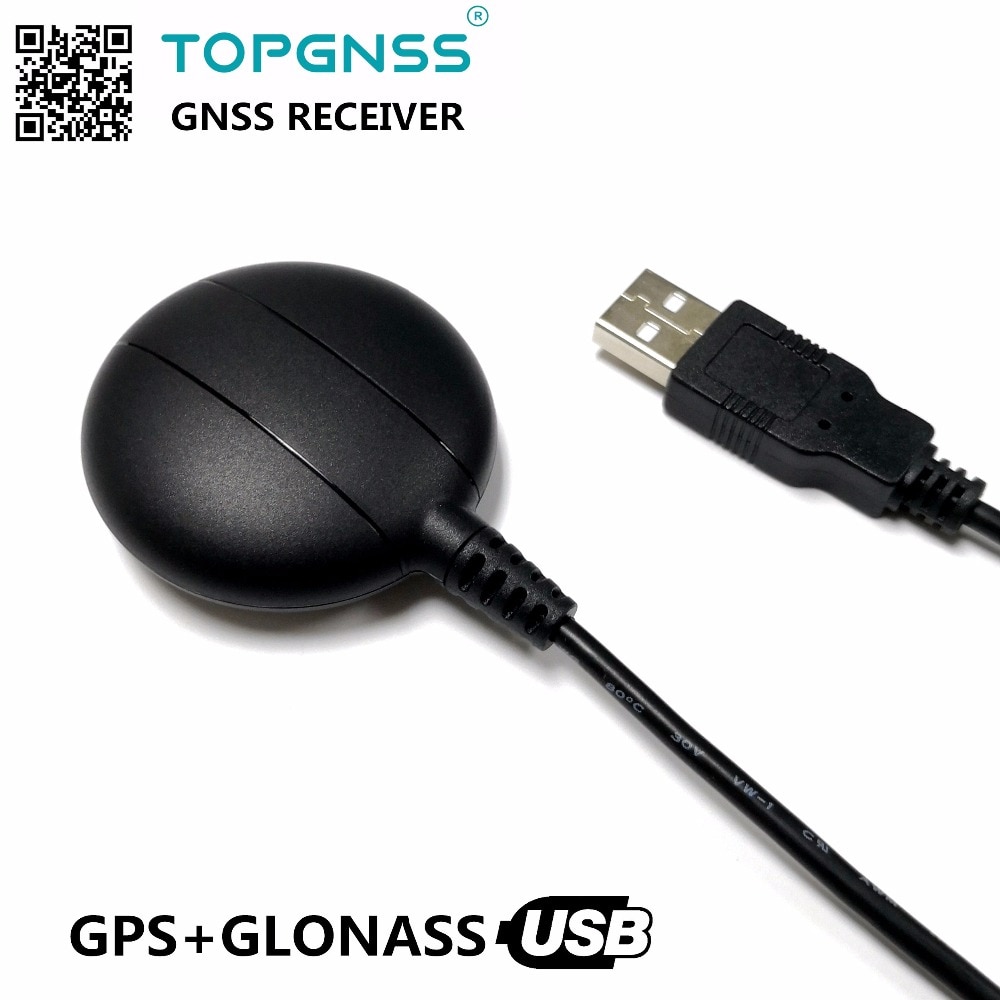 USB GPS GLONASS receiver module antenna, GNSS CHIP GNSS BDS receiver replace BU353S4,0183NMEA Built in FLASH
